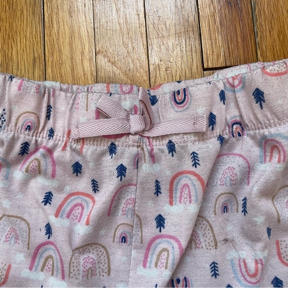 4/$25 Eddie Bauer Pajama Set Girls Medium 10/12 Pink Rainbow Long Sleeve Pants - Picture 12 of 15